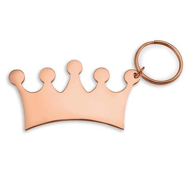 Crown Keychain, Engravable