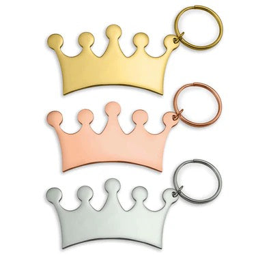 Crown Keychain, Engravable