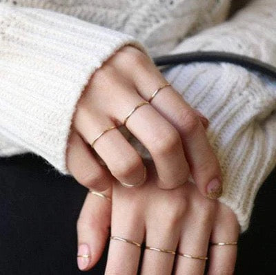 Sparkle Stacking Ring, 14k Gold Filled