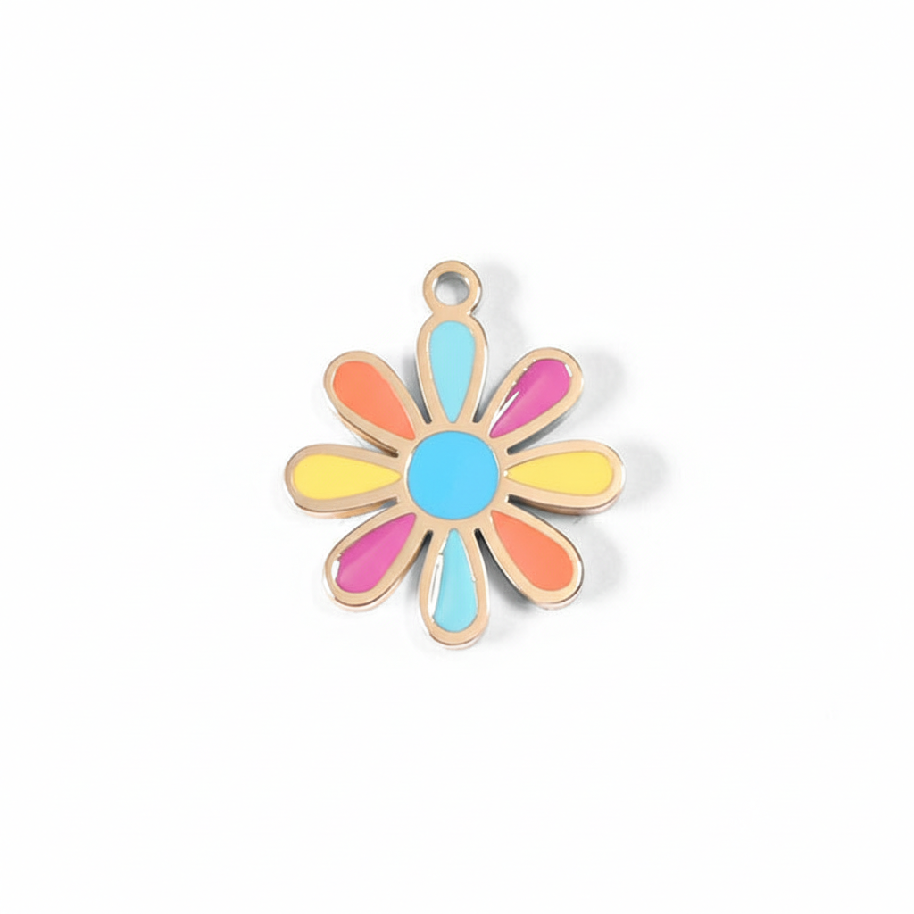 Colorful Epoxy Flower & Clover Charms | Peace & Petals