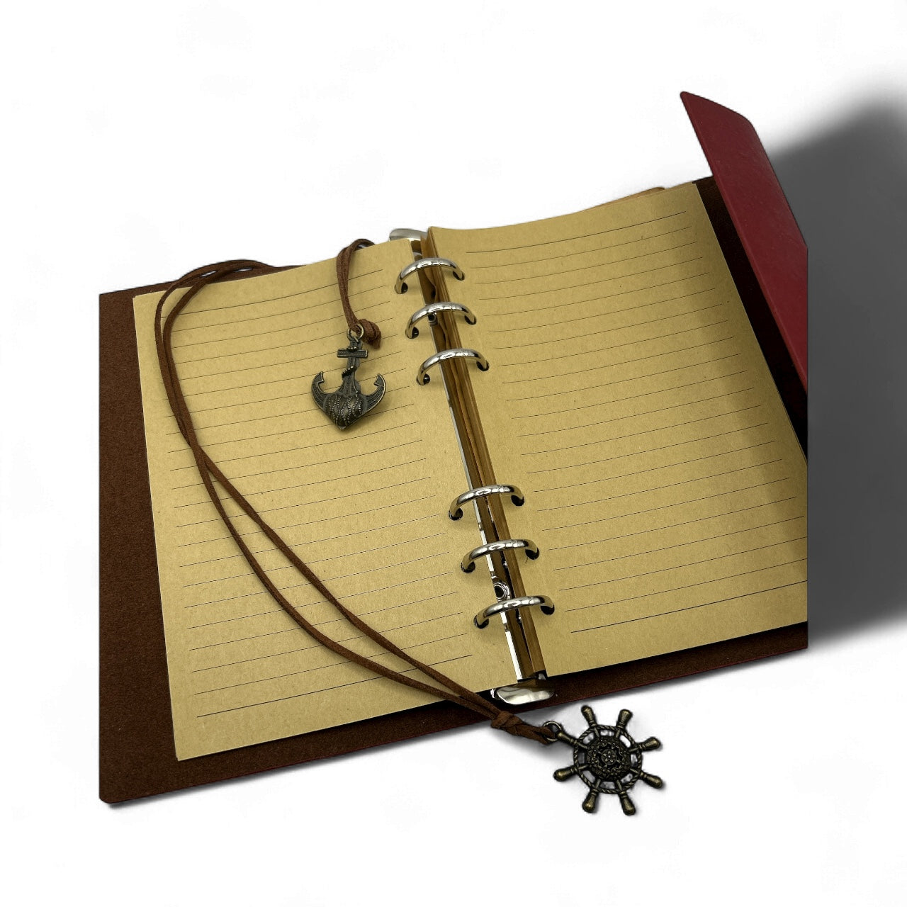 Journals with Anchor, Ship's Wheel Charms