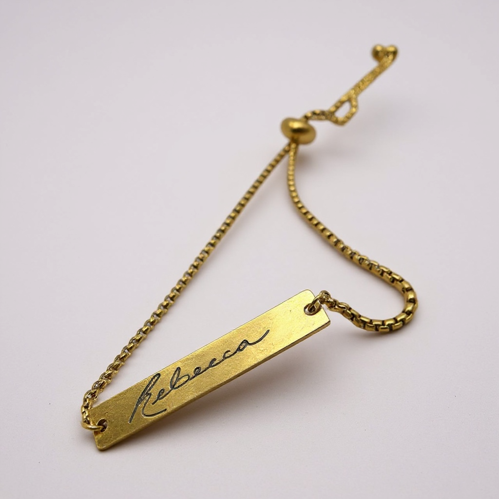 Handwriting Engraved Hand Chain - Personalized Jewelry Gift