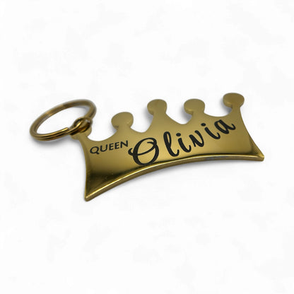 Crown Keychain, Engravable