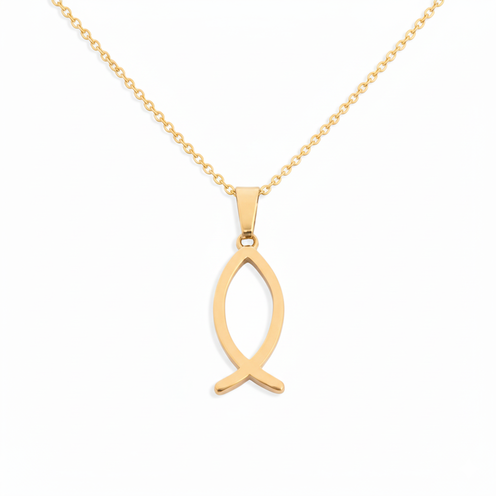 Religious Fish Charm for Necklace or Bracelet | Peace & Petals
