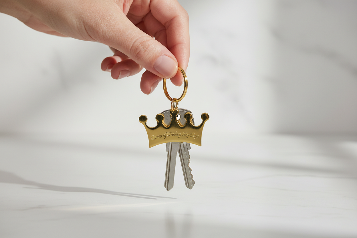 Crown Keychain Lifestyle Photo
