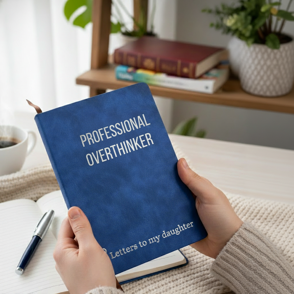 Journal with "PROFESSIONAL OVERTHINKER"