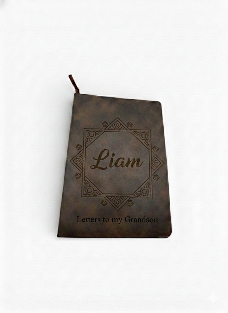 Personalized Genuine Leather Journals for Moms, Dads or Grandparents