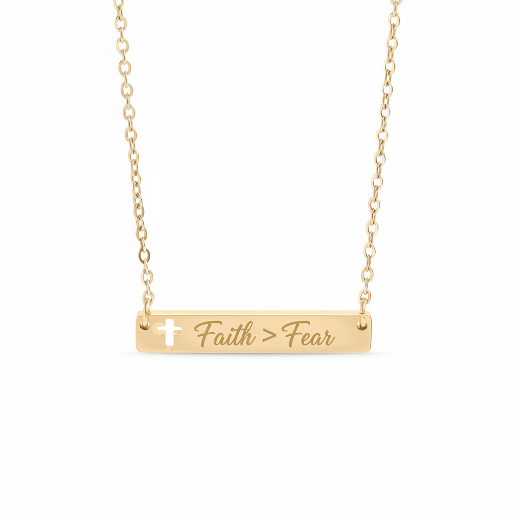 Necklace at 45-degree angle