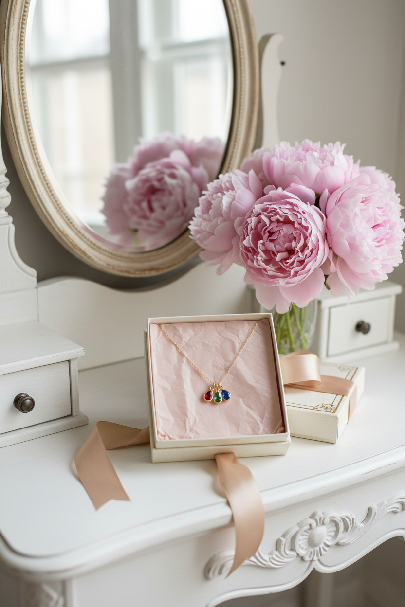 Necklace in luxury gift box