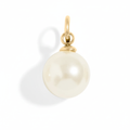 Pearl pendant on white background