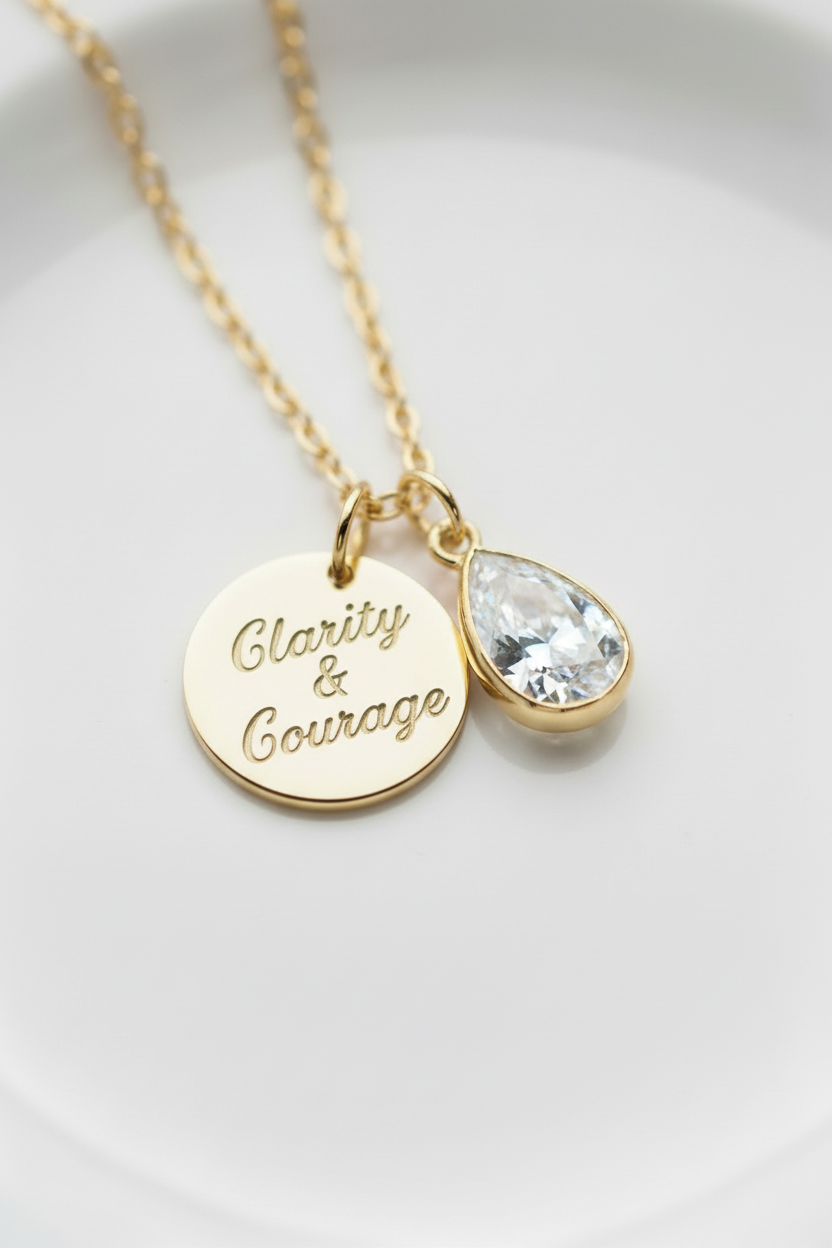 Personalized necklace with different font style