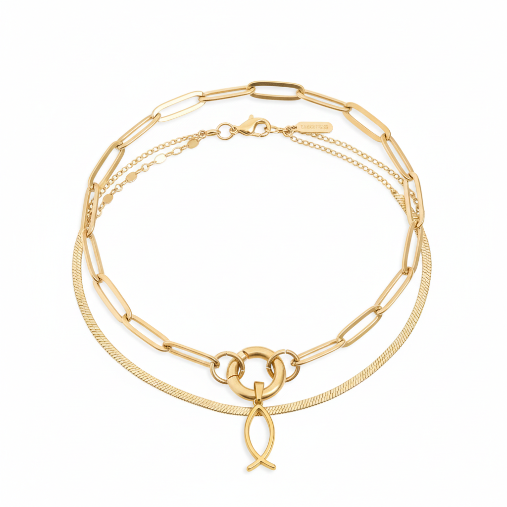 Religious Fish Charm for Necklace or Bracelet | Peace & Petals